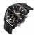 NAVIFORCE NF9136 BLACK PU LEATHER DUAL TIME WATCH FOR MEN - BLACK & WHITE, 2 image