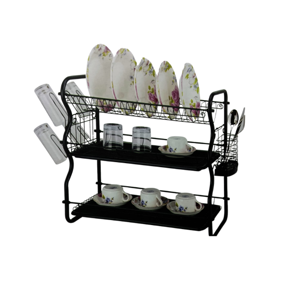 Stainless Steel Plate/Bowl Organizer (3-Racks)