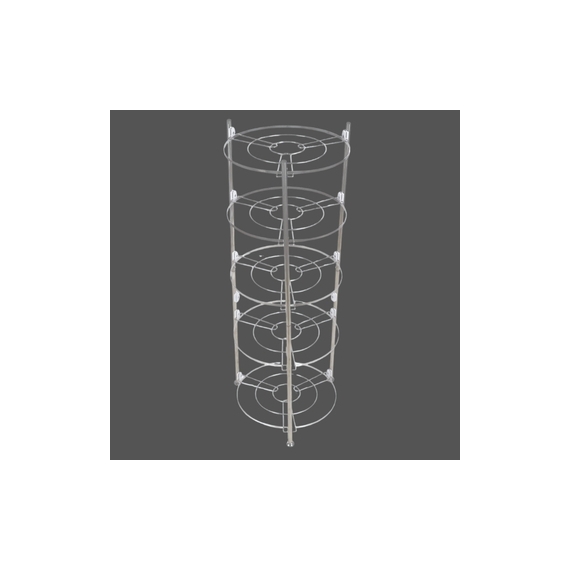 Stainless Steel Round Corner Kitchen/Bathroom 5-Rack