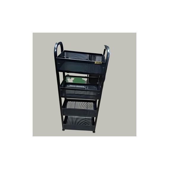 3 Rack Kitchen Trolly (Black)