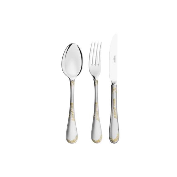 Tramontina Flatware Set 24 Pcs Silver & Gold - 66929/002