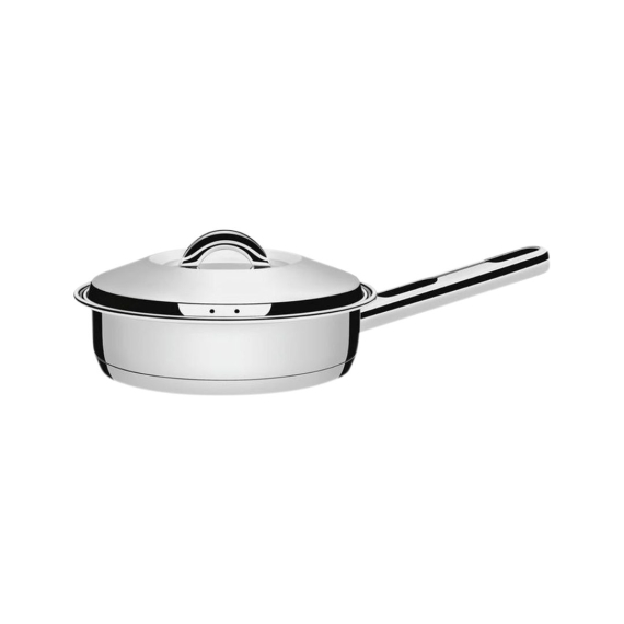 Tramontina Sauce Pan 20cm Flate with lid handle and tri-ply base - 62500/200