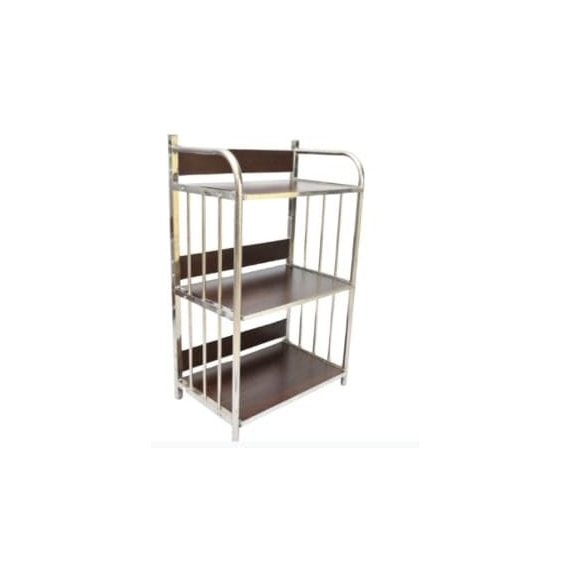 3 Rack Storage (Black)(Wooden Design)